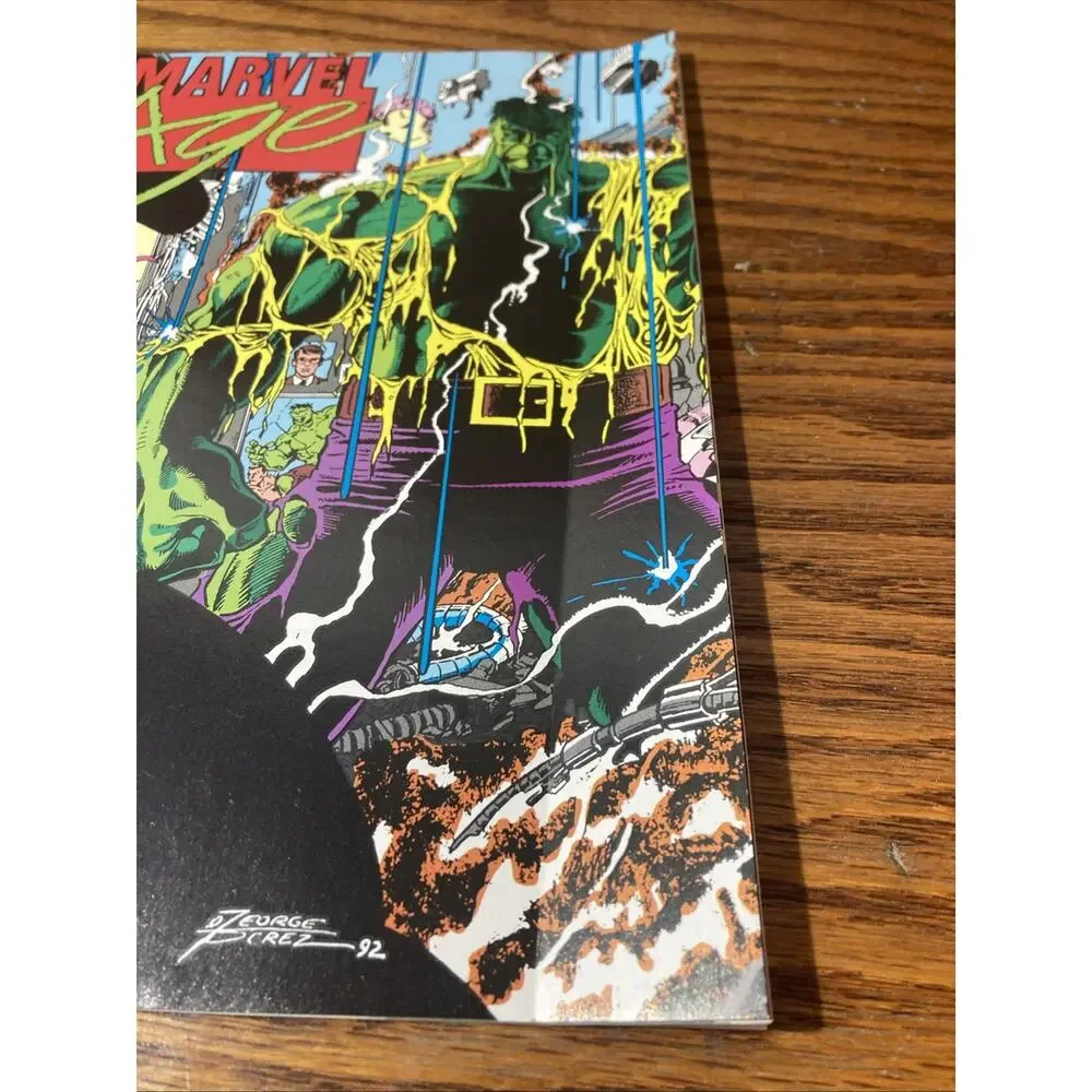 Marvel Comics Marvel Age #118 November 1992 30th Anniversary Hulk comic book